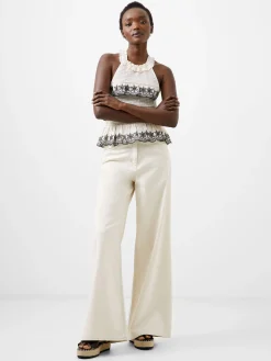 Embroidered Felicity Halterneck Top