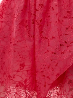 Embroidered Lace Strappy Dress