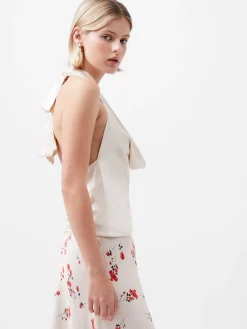 Ennis Eco Satin Cowl Halterneck Top