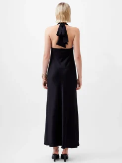 Ennis Eco Satin Halterneck Midi Dress