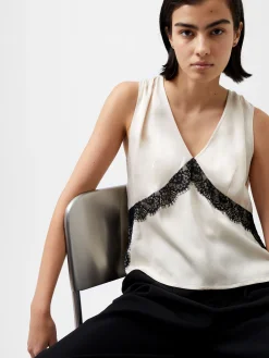 Ennis Eco Satin Lace Top
