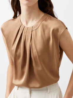 Ennis Eco Satin Neck Detail Top