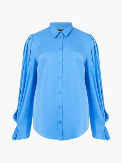 Ennis Eco Satin Sleeve Detail Shirt