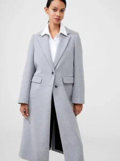 Fawn Felt Single Breasted Coat