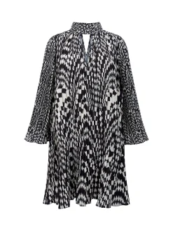 Fern Arie Pleated Ella Crepe Mini Dress