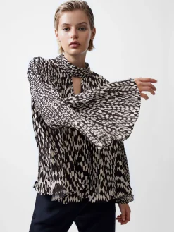 Fern Arie Pleated Ella Crepe Top