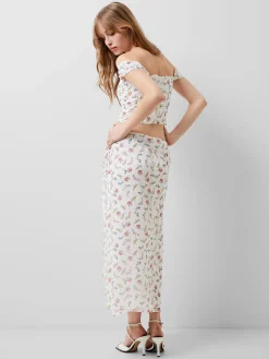 Floriana Hallie Crinkle Bardot Top