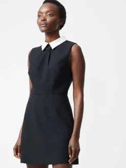 Gemma Collared Tie Sleeveless Mini Dress