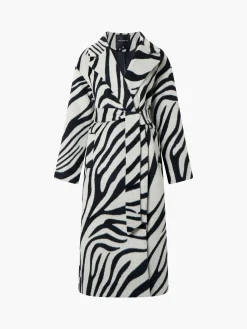 Grace Zebra Belted Coat