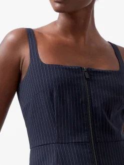 Hailey Pinstripe Strappy Top
