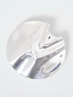 Hammered Circular Brooch
