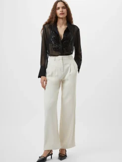 Hana Adalynn Sequin Bib Shirt