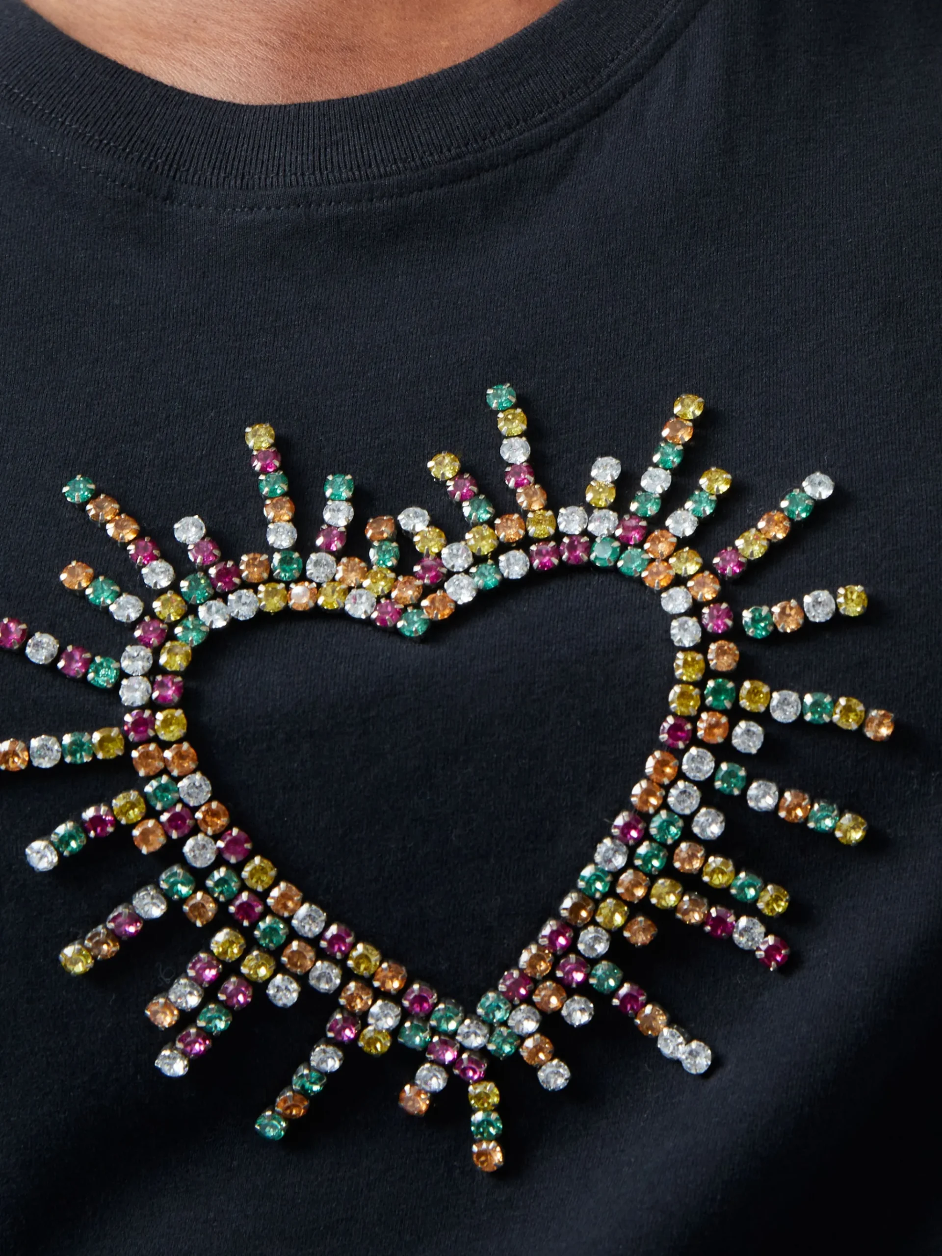 Heart Embellished T-Shirt