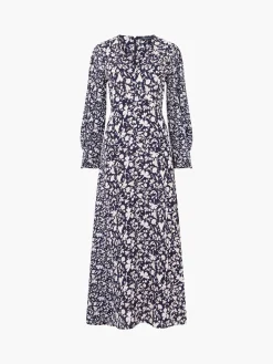 Jeannie Chiara Drape Midi Dress