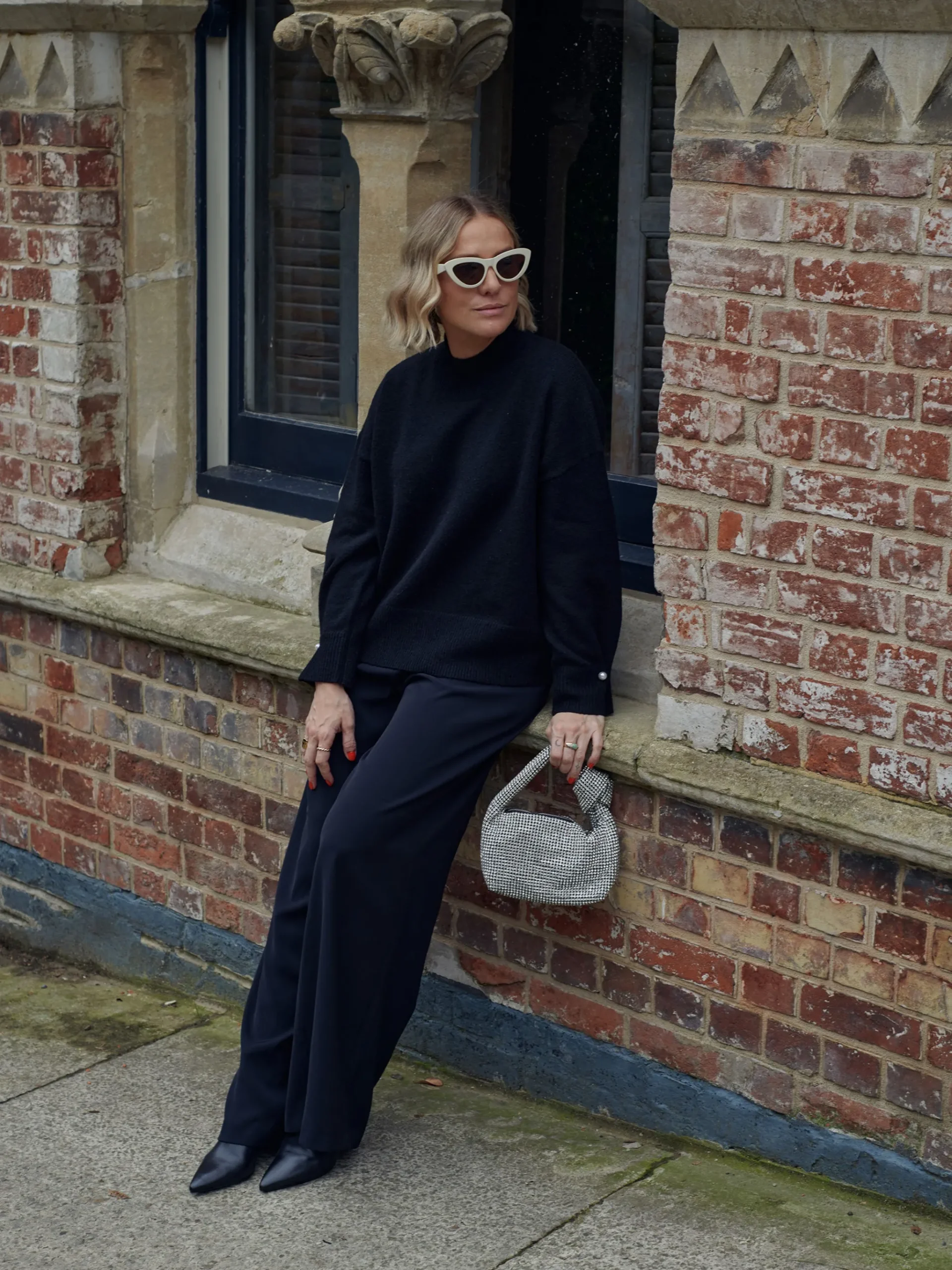 Kezia Recycled Pearl Cuff Detail Jumper