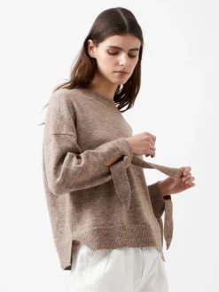 Kezia Recycled Tie Up Sleeve Jumper