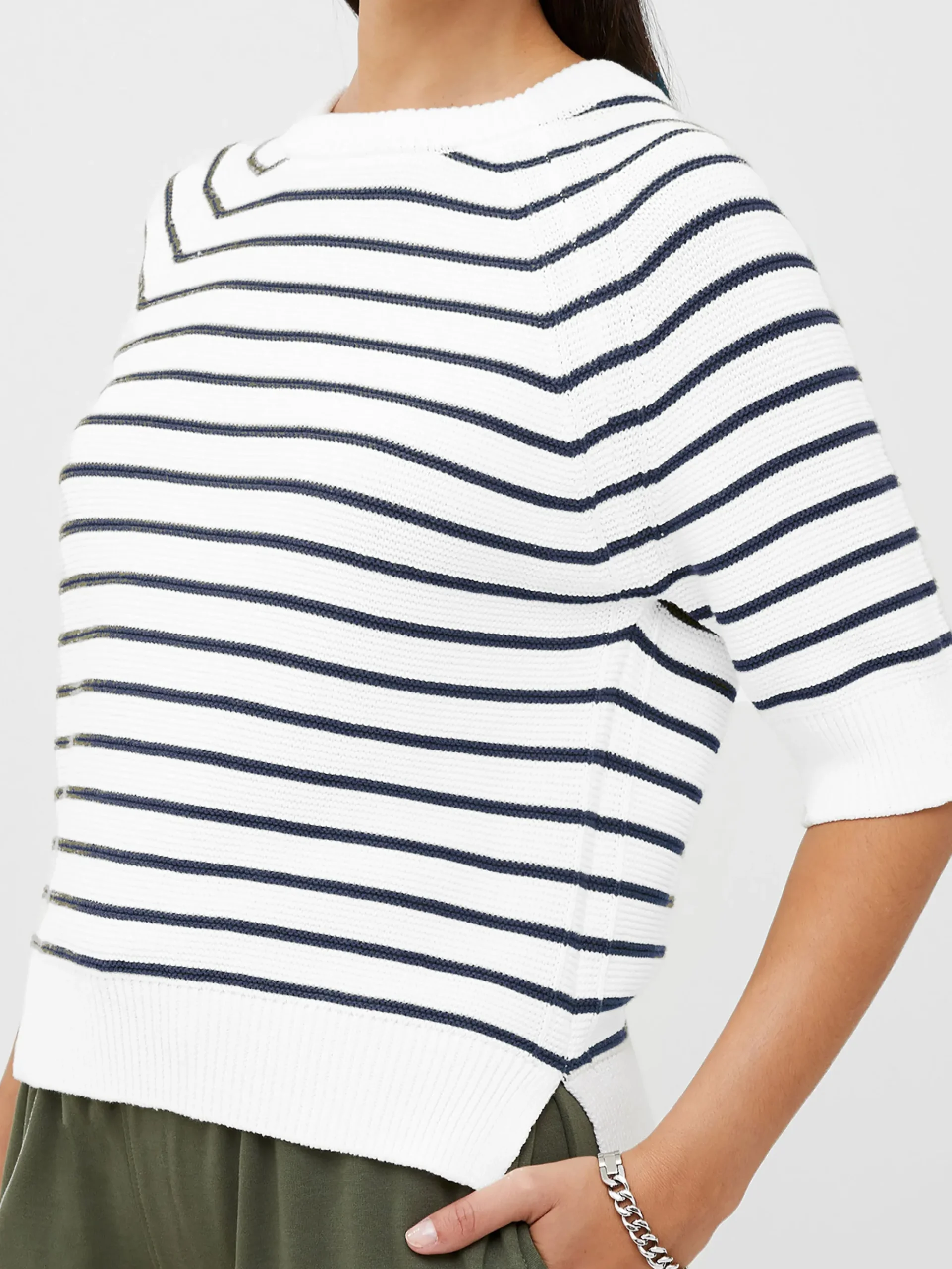 Lily Mozart Stripe Short Sleeve Jumper