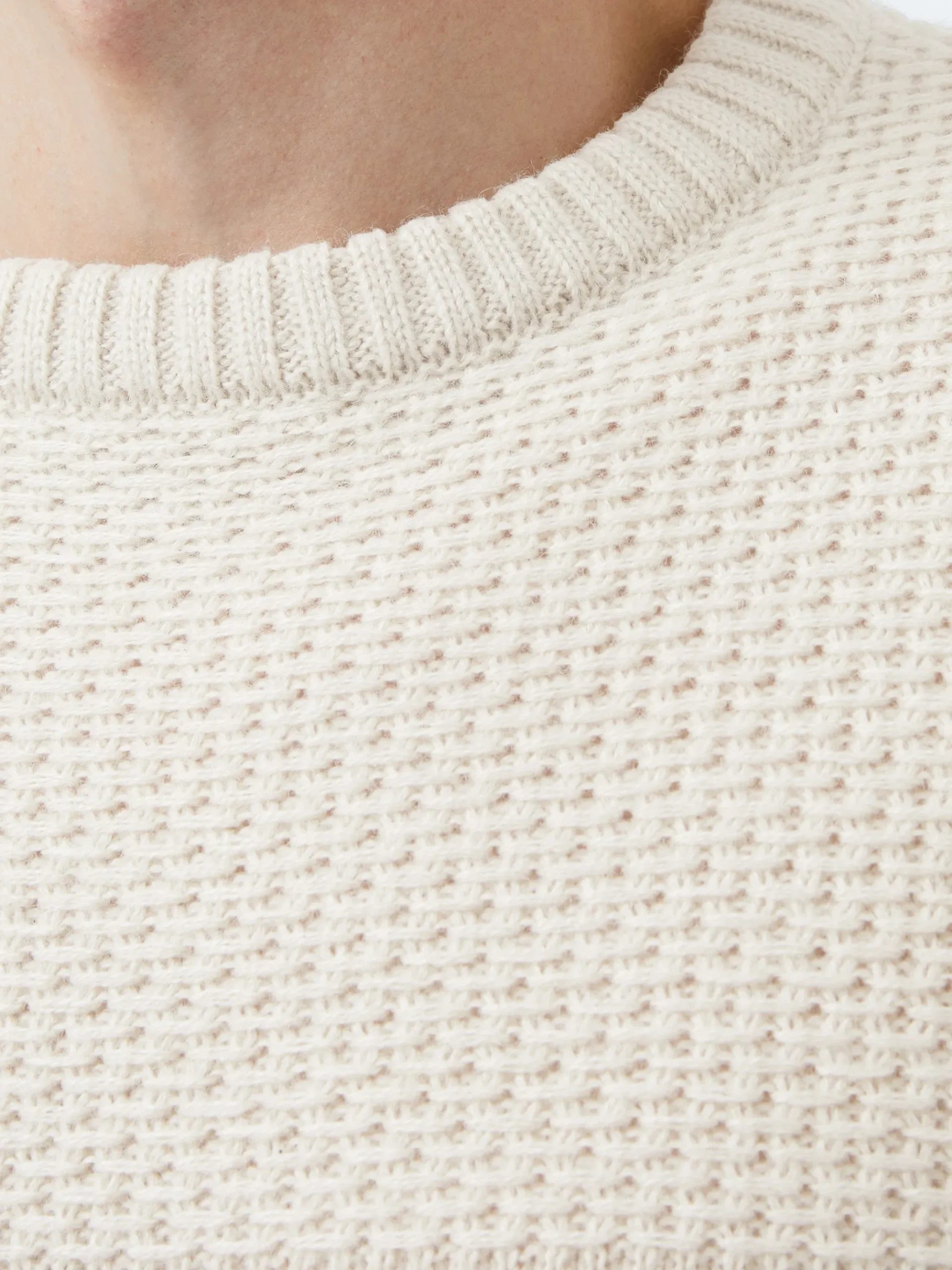 Link Stitch Crew Neck Jumper