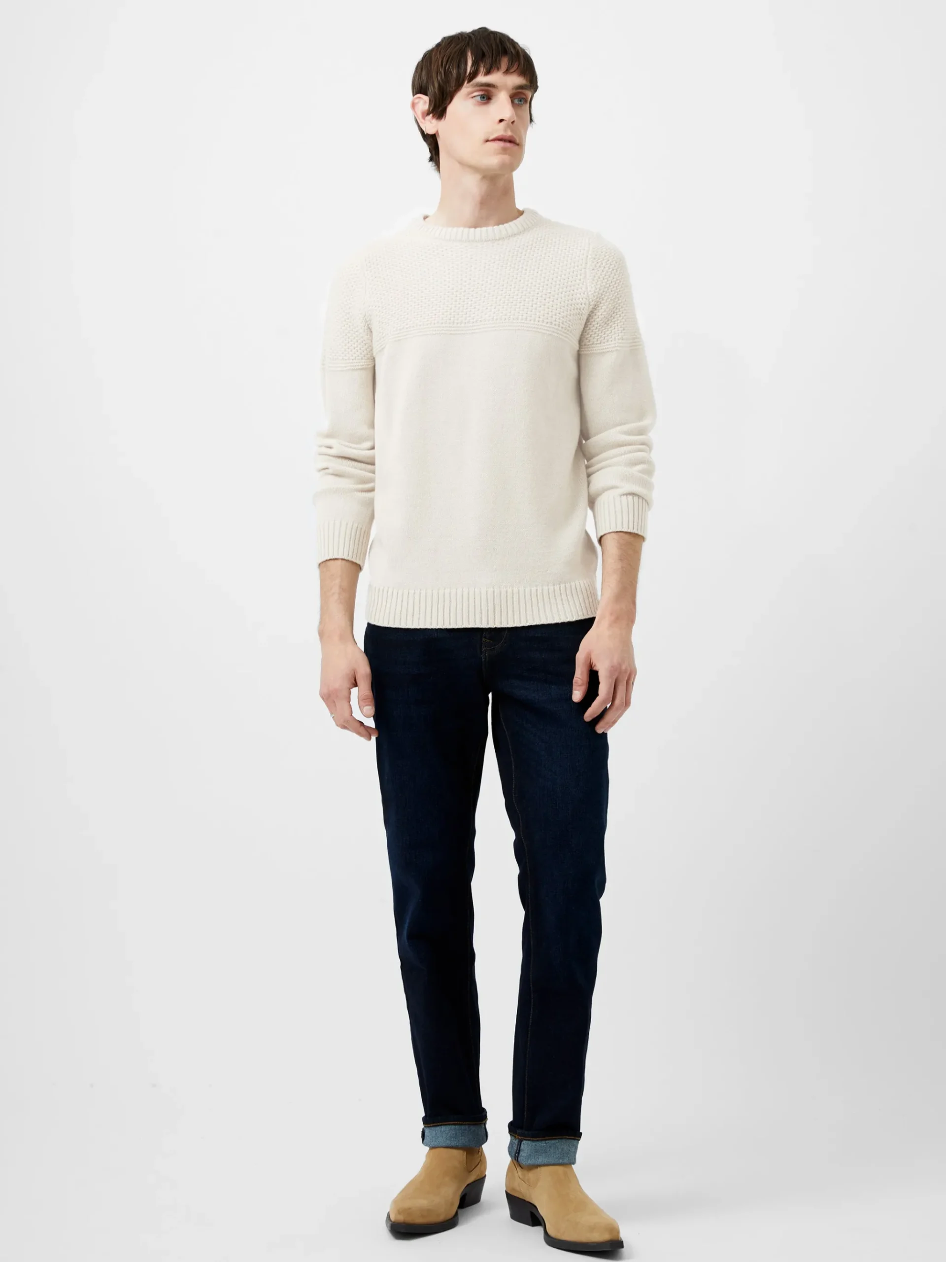 Link Stitch Crew Neck Jumper