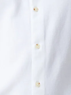 Long Sleeve Linen Blend Shirt