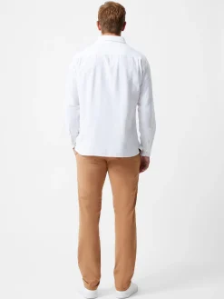 Long Sleeve Linen Blend Shirt