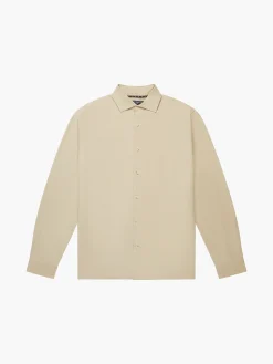 Long Sleeve Linen Blend Shirt