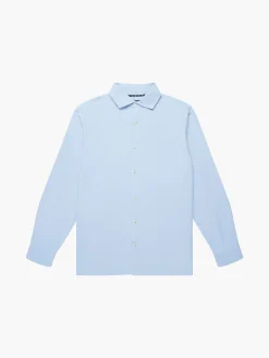Long Sleeve Linen Blend Shirt