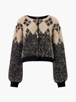 Mavis Argyle Tinsel Long Sleeve Cardigan