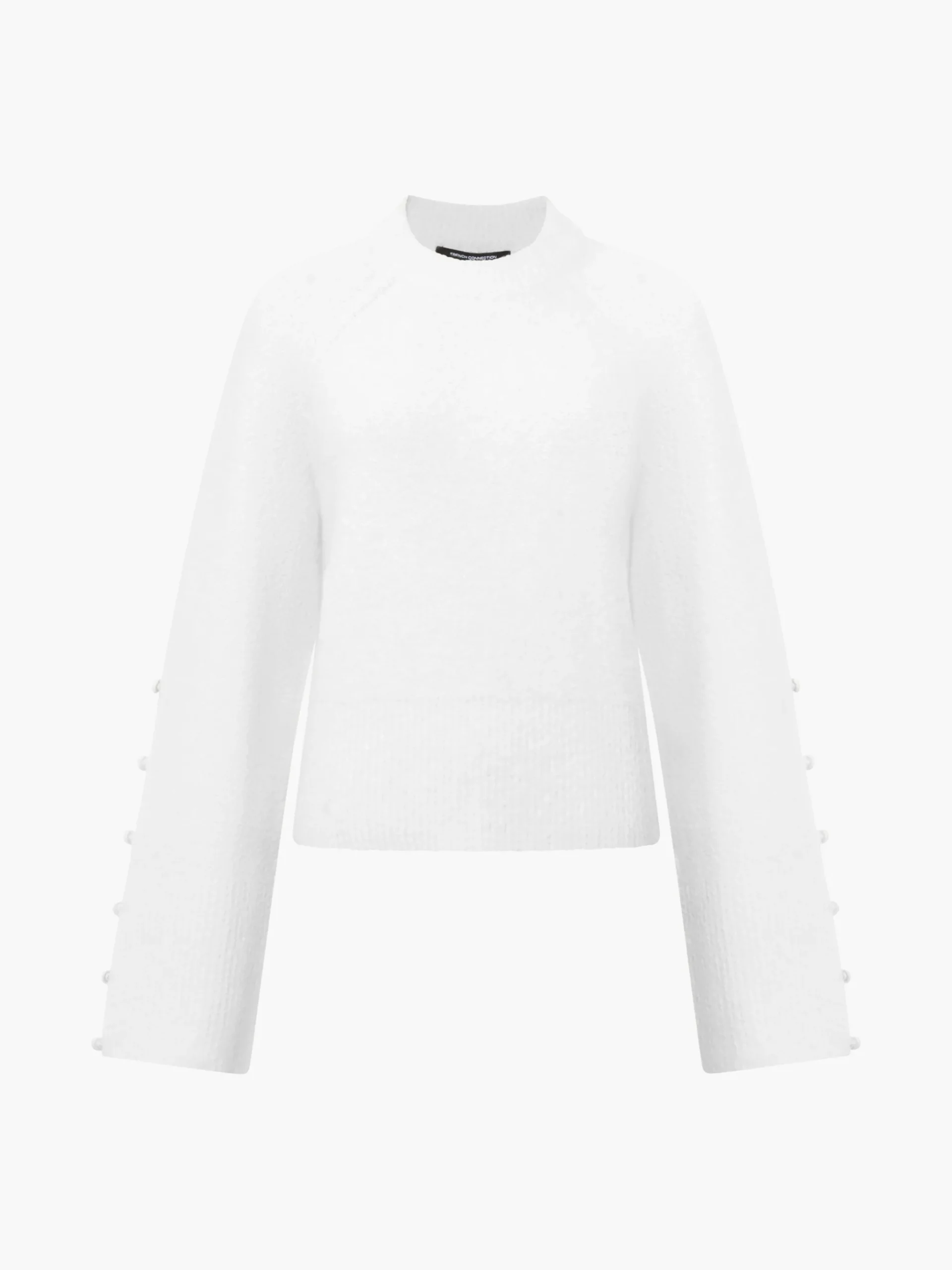 Melissa Boucle Button Detail Sleeve Jumper