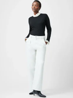 Melody Pleated Bow Long Sleeve Top