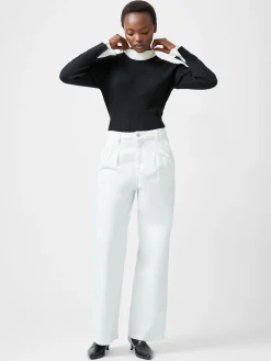 Melody Pleated Bow Long Sleeve Top
