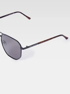 Metal D-Frame Sunglasses