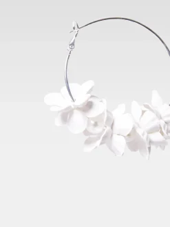 Metal Floral Earrings