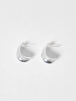 Metal Half Hoop Earrings