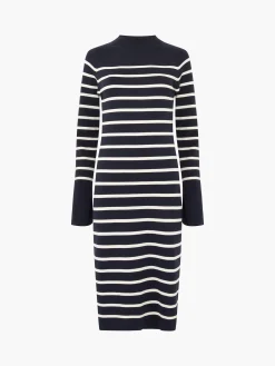 Milena Striped Knit Midi Dress
