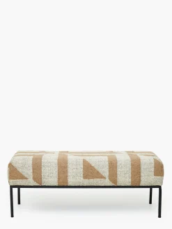 Mocha Sundial Ottoman Bench