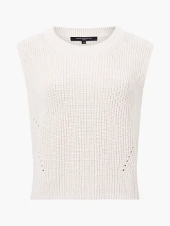 Mozart Knit Crew Neck Sleeveless Vest