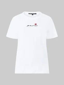 Paris Rose Embroidery T-Shirt