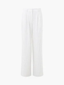 Pinstripe High Waisted Trousers