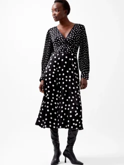 Polka Dot Candice Satin Dress