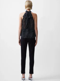 Polka Dot Rosetta Halterneck Top