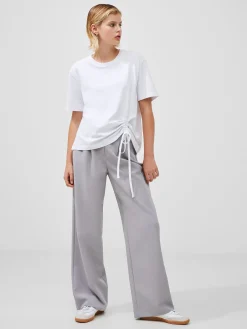 Rallie Cotton Rouched T-Shirt
