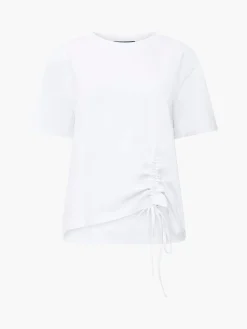 Rallie Cotton Rouched T-Shirt