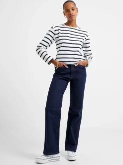 Rallie Stripe Slash Neck Top