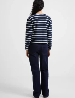 Rallie Stripe Slash Neck Top