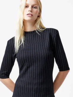 Regina Jersey Shoulder Pad Tee