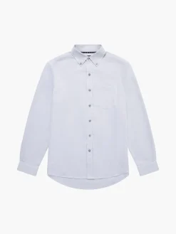 Regular Fit Herringbone Button Down Shirt
