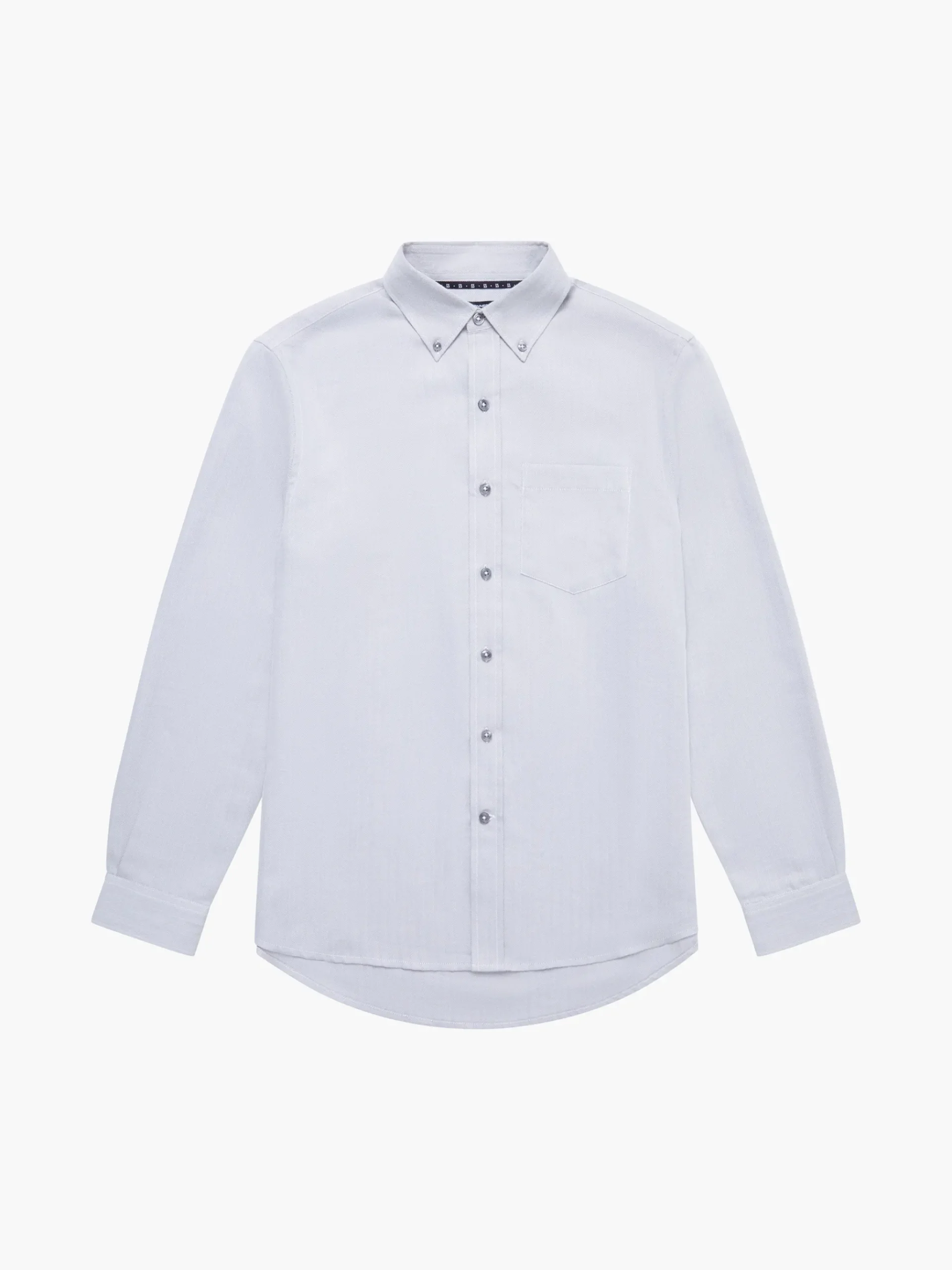 Regular Fit Herringbone Button Down Shirt