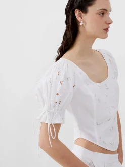 Rhodes Cotton Embroidered Top