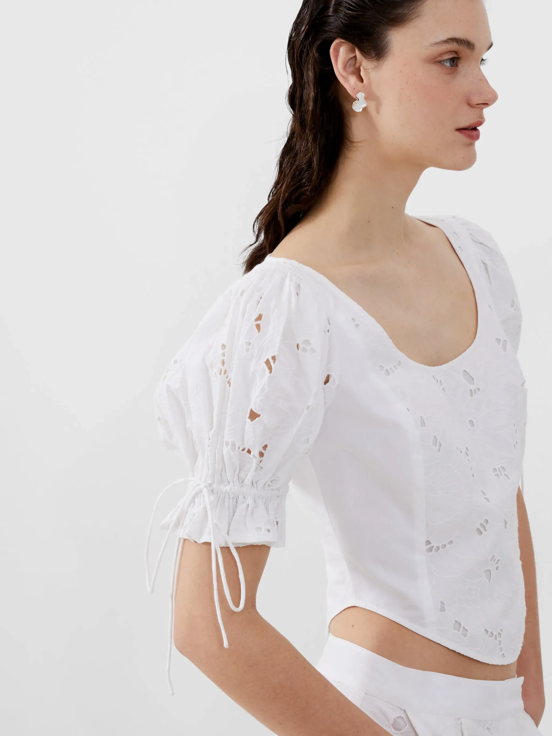 Rhodes Cotton Embroidered Top